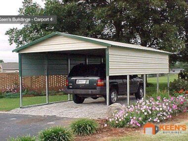 12x21 Boxed Eave w/ 2 side panels