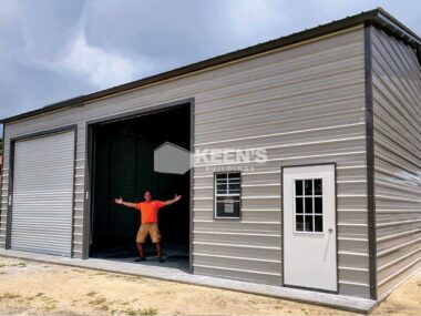 30x40 2-Car Metal Garage