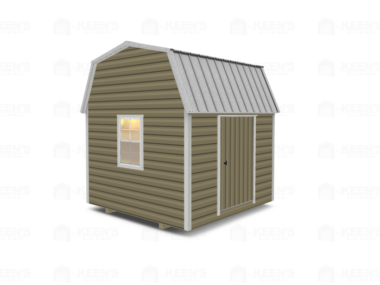10x10 Lofted-Shed-Barn-Eve-Side-Door
