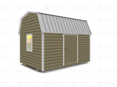 10x14 Lofted-Shed-Barn-Eve-Side-Door