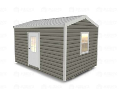 10x14 Shed With Eve Side Door