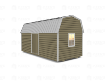 10x20 Lofted-Shed-Barn-Eve-Side-Door