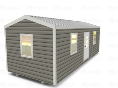 10x24 Shed With Eve Side Door