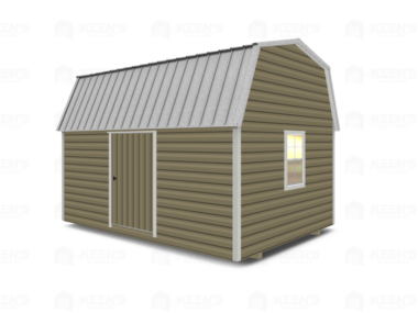 12x16 Lofted-Shed-Barn-Eve-Side-Door