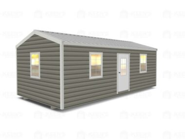 12x24 Shed With Eve Side Door