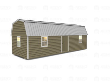 12x32 Lofted-Shed-Barn-Eve-Side-Door