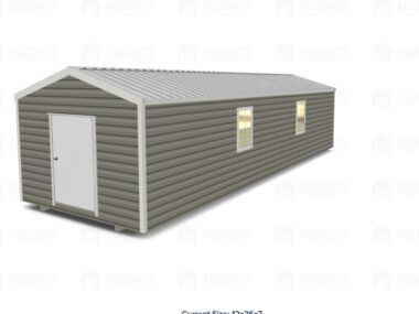 12x36 Shed With Gable Side Door