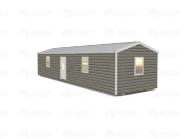 12x40 Shed With Eve Side Door