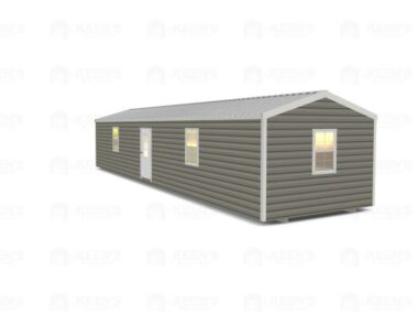 12x44 Shed With Eve Side Door