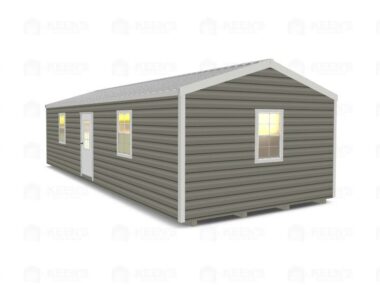 14x32 Shed With Eve Side Door