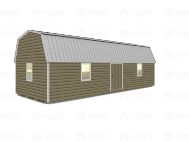 14x36 Lofted-Shed-Barn-Eve-Side-Door