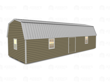 14x40 Lofted-Shed-Barn-Eve-Side-Door