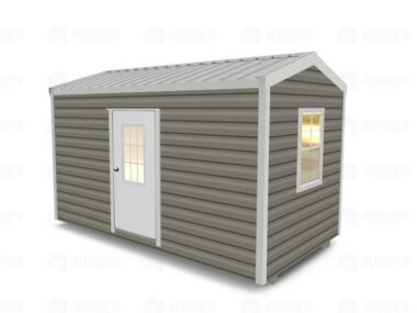 8x14 Shed With Eve Side Door