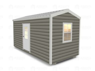 8x16 Shed With Eve Side Door