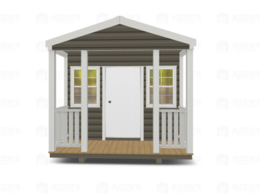 10x10 Shed With Gable Side Door and Porch-0