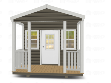 10x20 Shed With Gable Side Door and Porch