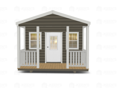 12x12 Shed With Gable Side Door and Porch