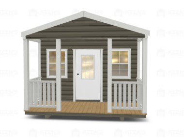 12x16 Shed With Gable Side Door and Porch