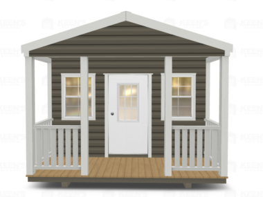 12x20 Shed With Gable Side Door and Porch