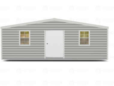 24x10 Shed With Gable Side Door-FL-1