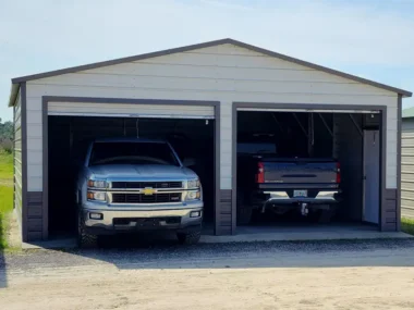 24x26 2-Car Garage Metal
