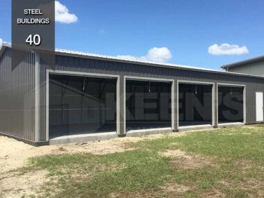 4-port metal garage