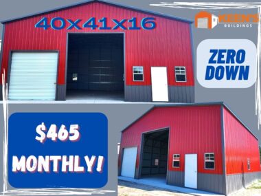 40x40x16 Steel Building/Garage Workshop