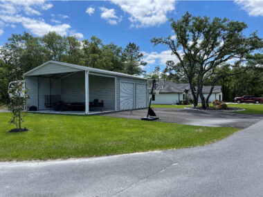 24×40x12 Metal Garage / Workshop (Installed)