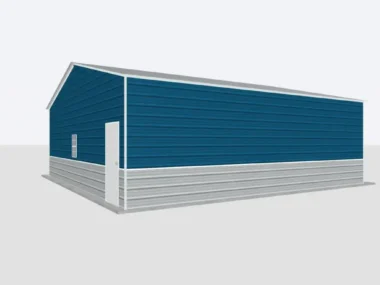 30x30 metal garage Right