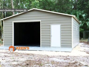 24×26x9 Metal Garage / Workshop (Installed)