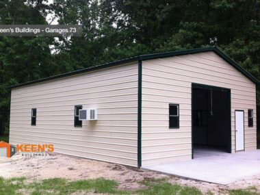 24x30x10 Metal Garage/ Workshop (Installed)