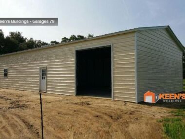 30x80x14 Metal Garage/ Workshop (Installed)