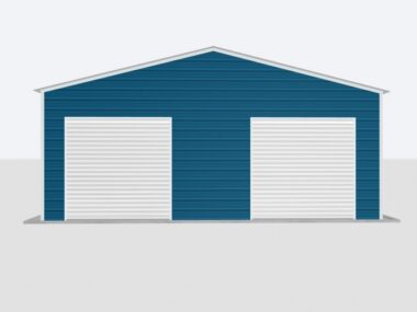 30x30x10 2-Car Metal Garage