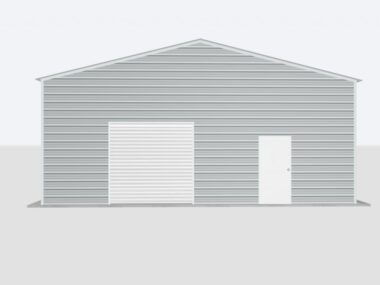 30x90x12 2-Car Metal Garage