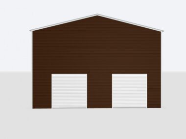30x80x18 Metal Garage/Workshop (Installed