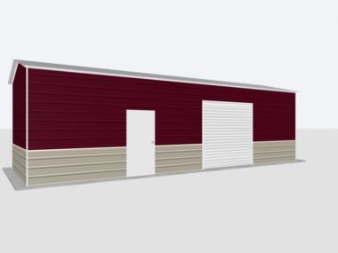 12x35x10 Metal Garage