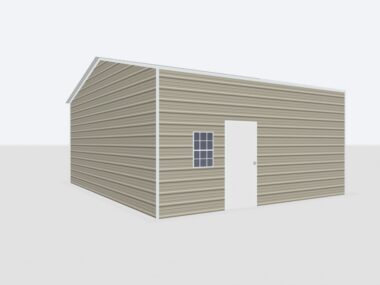 24x20x12 Metal Garage/Workshop (Installed)