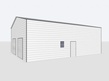 30x20x18 2-Car Metal Garage
