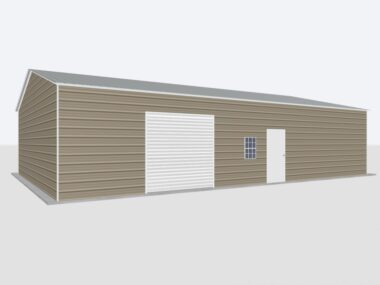 30x45x10 2-Car Metal Garage