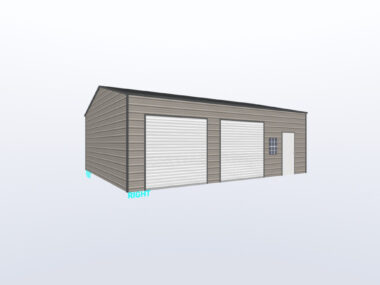 24x30x10 Metal Garage/ Workshop (Installed)
