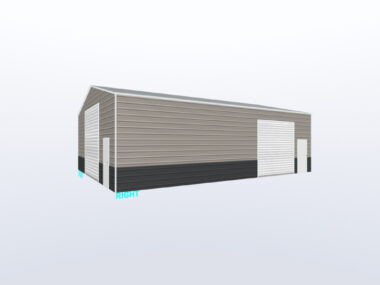 30x40x12 Metal Garage/Workshop (Installed)