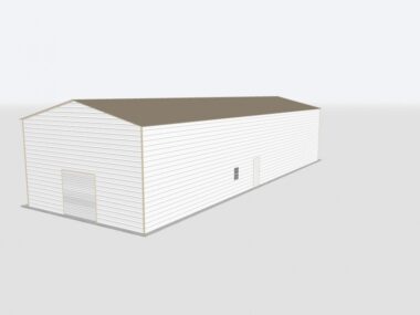 28x90x16 Metal Garage