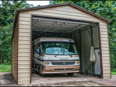 18X40X14  Metal Garage/ Workshop (Installed)