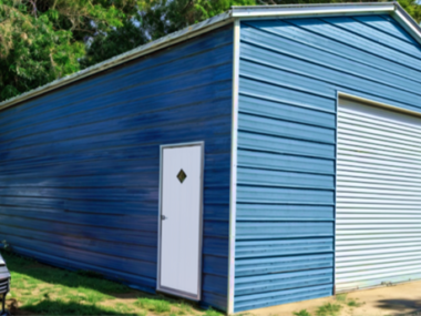 24X35X12 Metal Garage/ Workshop (Installed)