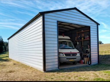 16x40x11 Metal Garage